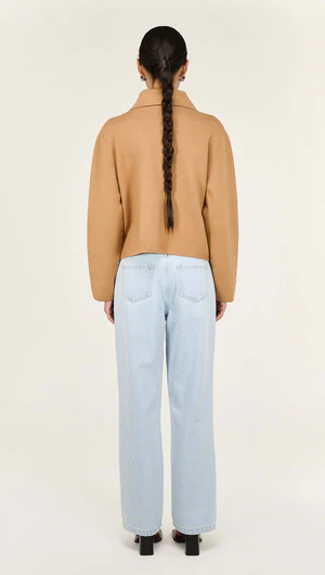 Staple The Label | Aura Knit Barn Jacket | Caramel