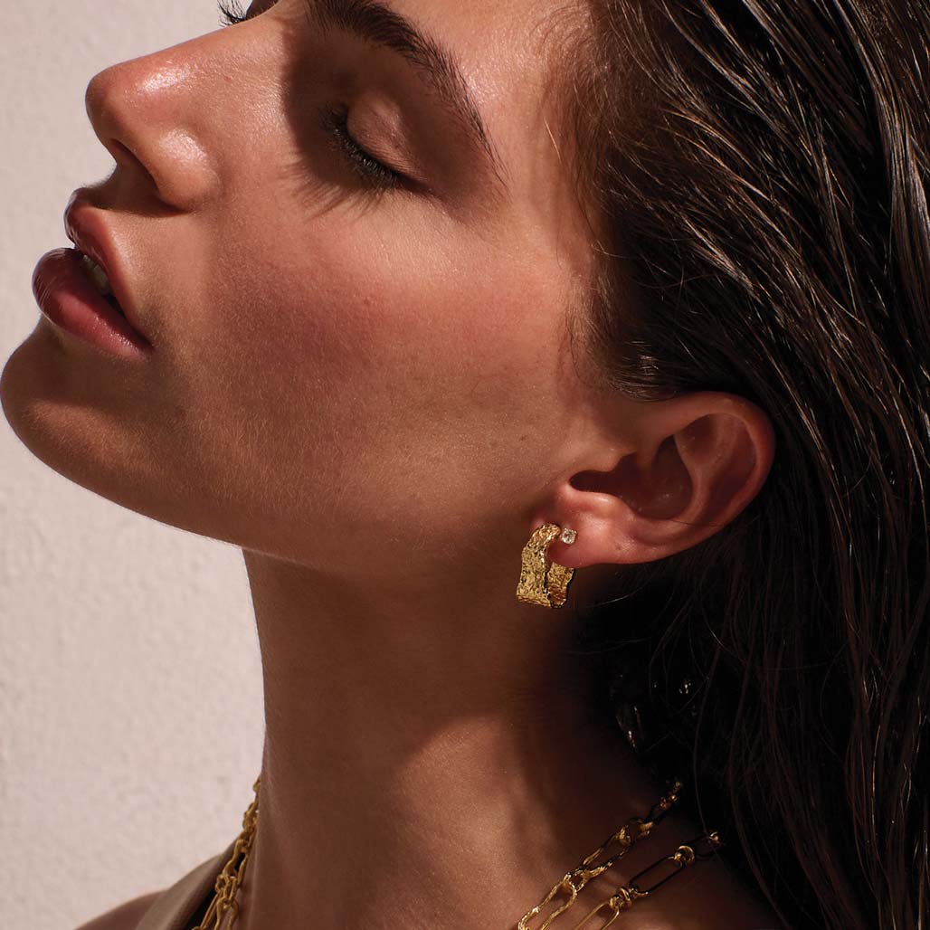 Murkani | Eterna | Hoop Earrings | Yellow Gold