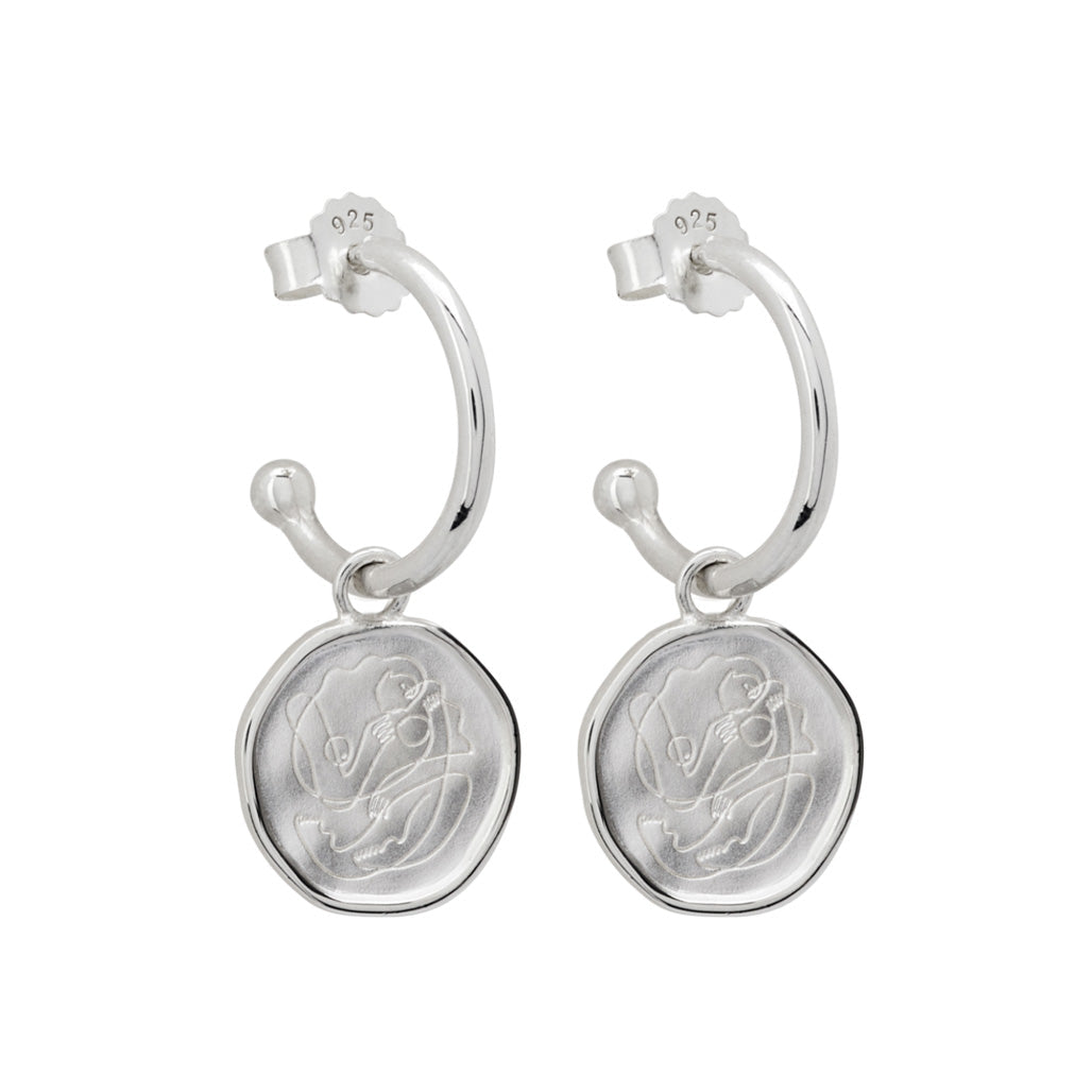 Murkani | Motherhood Hoop Earrings | Sterling Silver