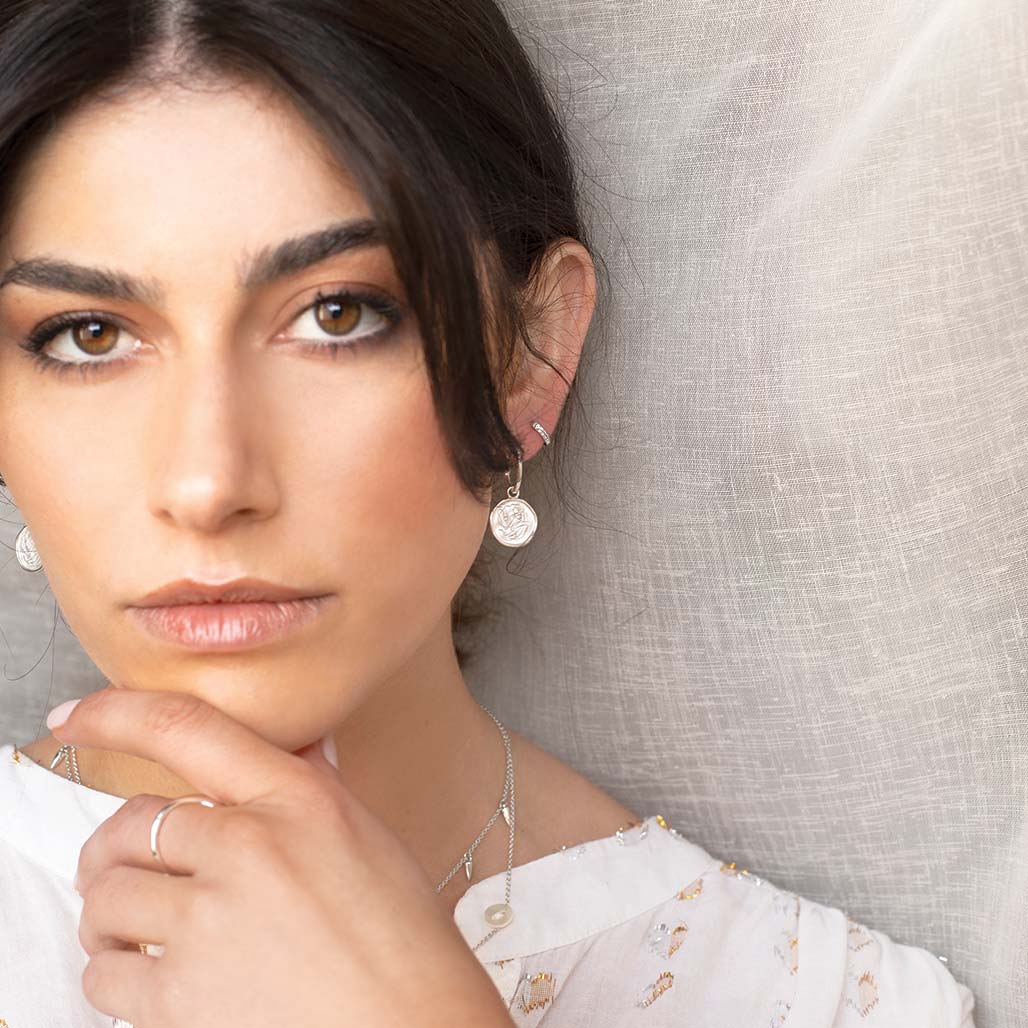 Murkani | Motherhood Hoop Earrings | Sterling Silver