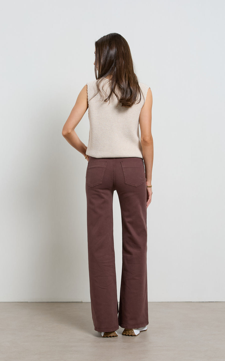 Dricoper | Hunter High Rise Wide Leg Jeans | French Roast