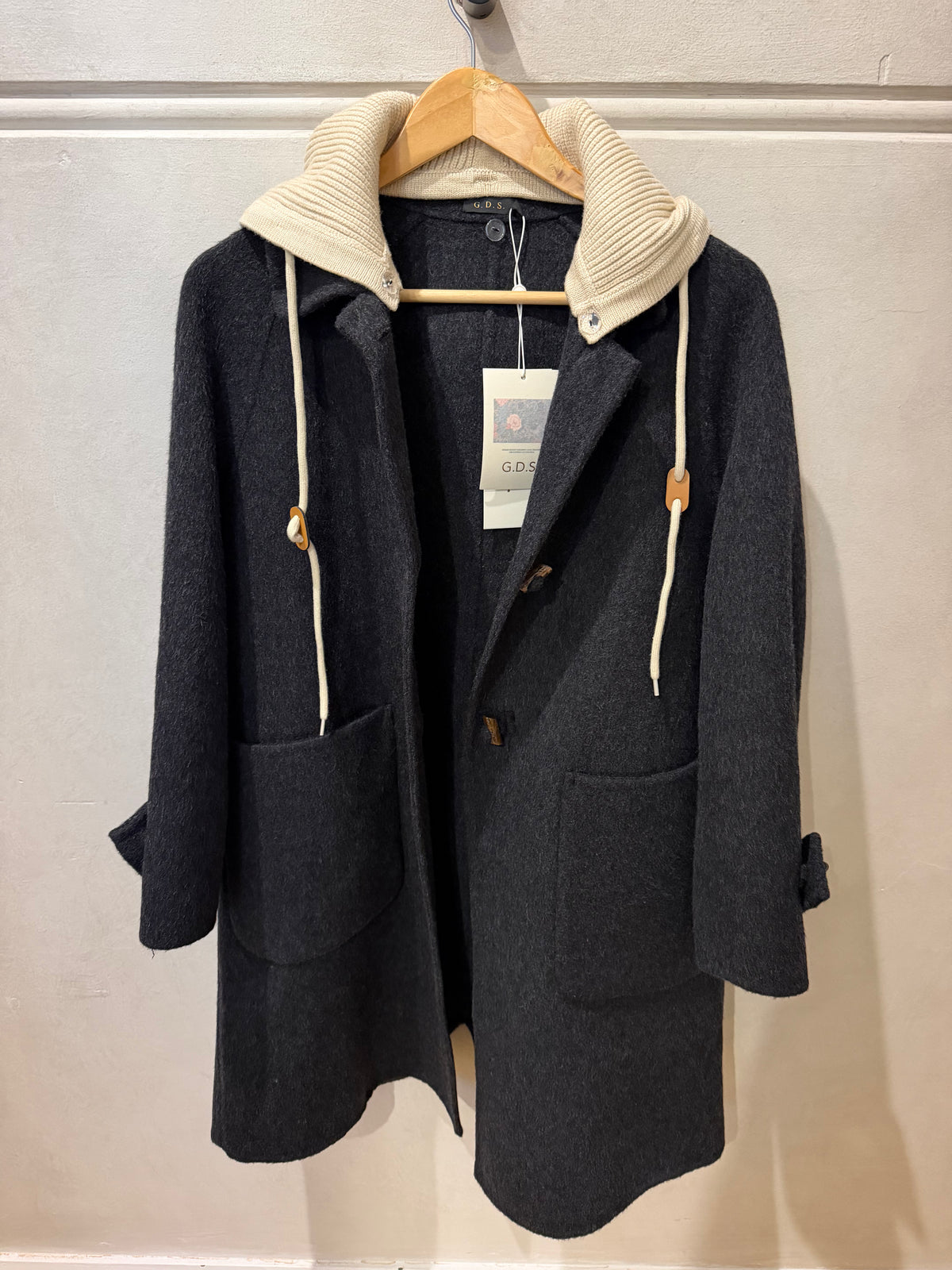 GDS | Fiona Hooded Duffle Coat | Blackened Pearl