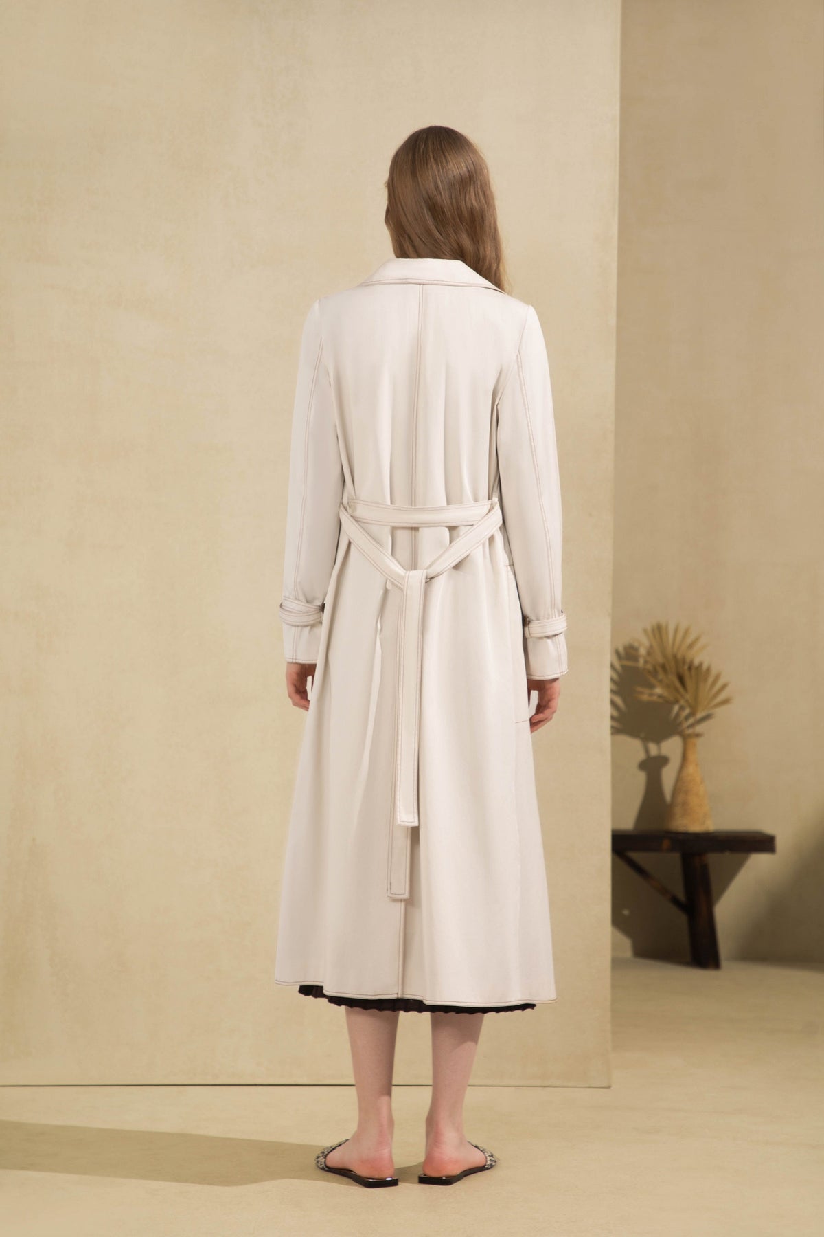 GDS | Marchesa Long Coat | Beige