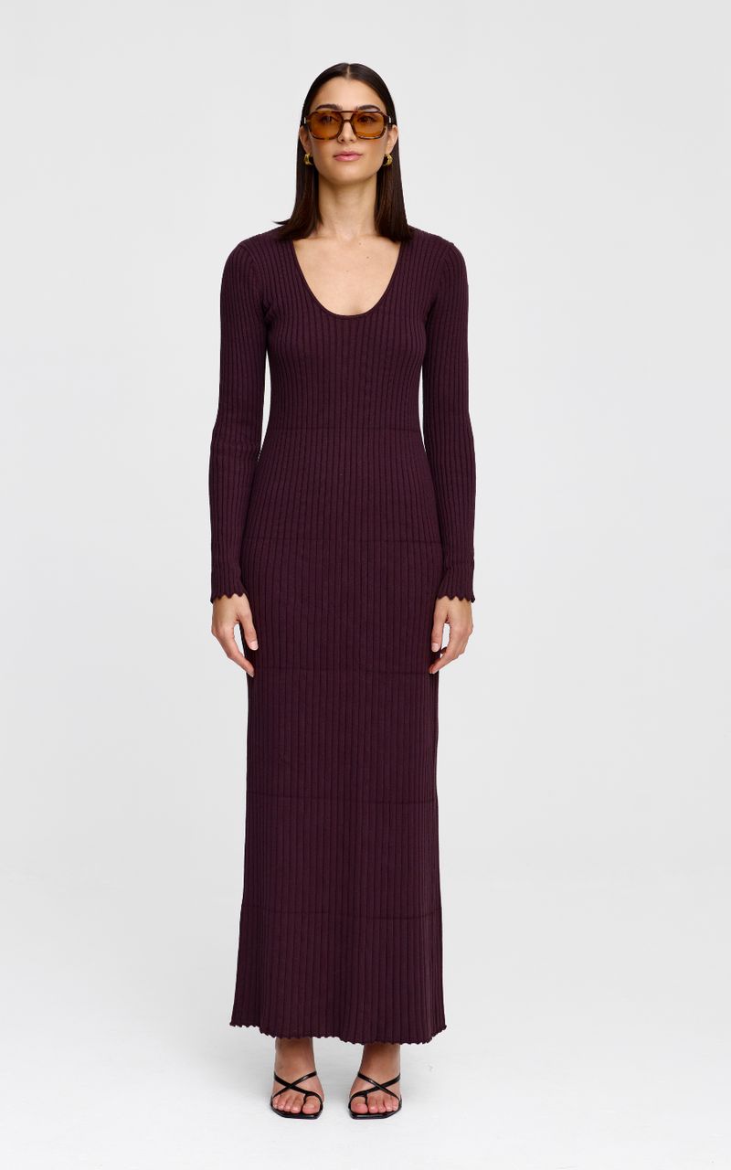 Kinney | Celeste Dress | Chocolate Marle