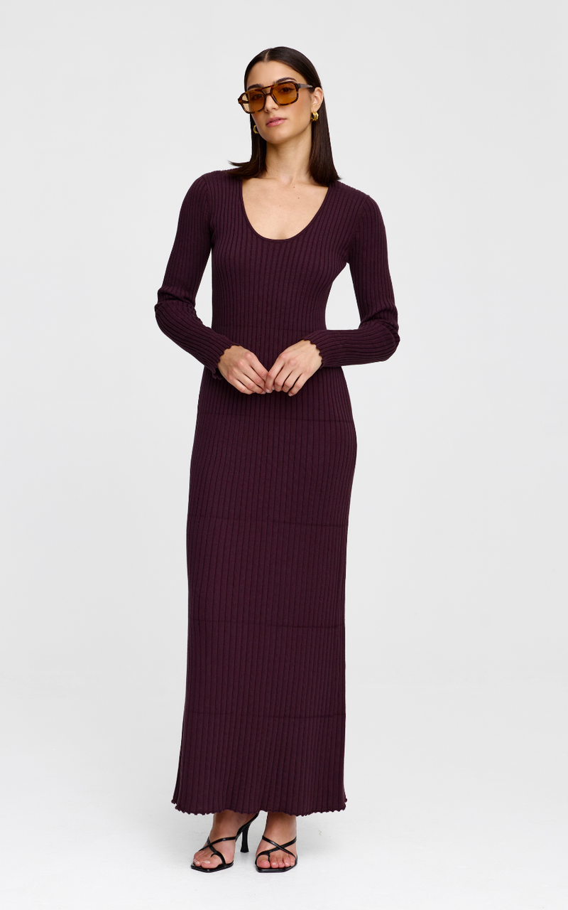 Kinney | Celeste Dress | Chocolate Marle
