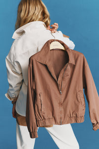 LMND | Siena Bomber Jacket | Cocoa