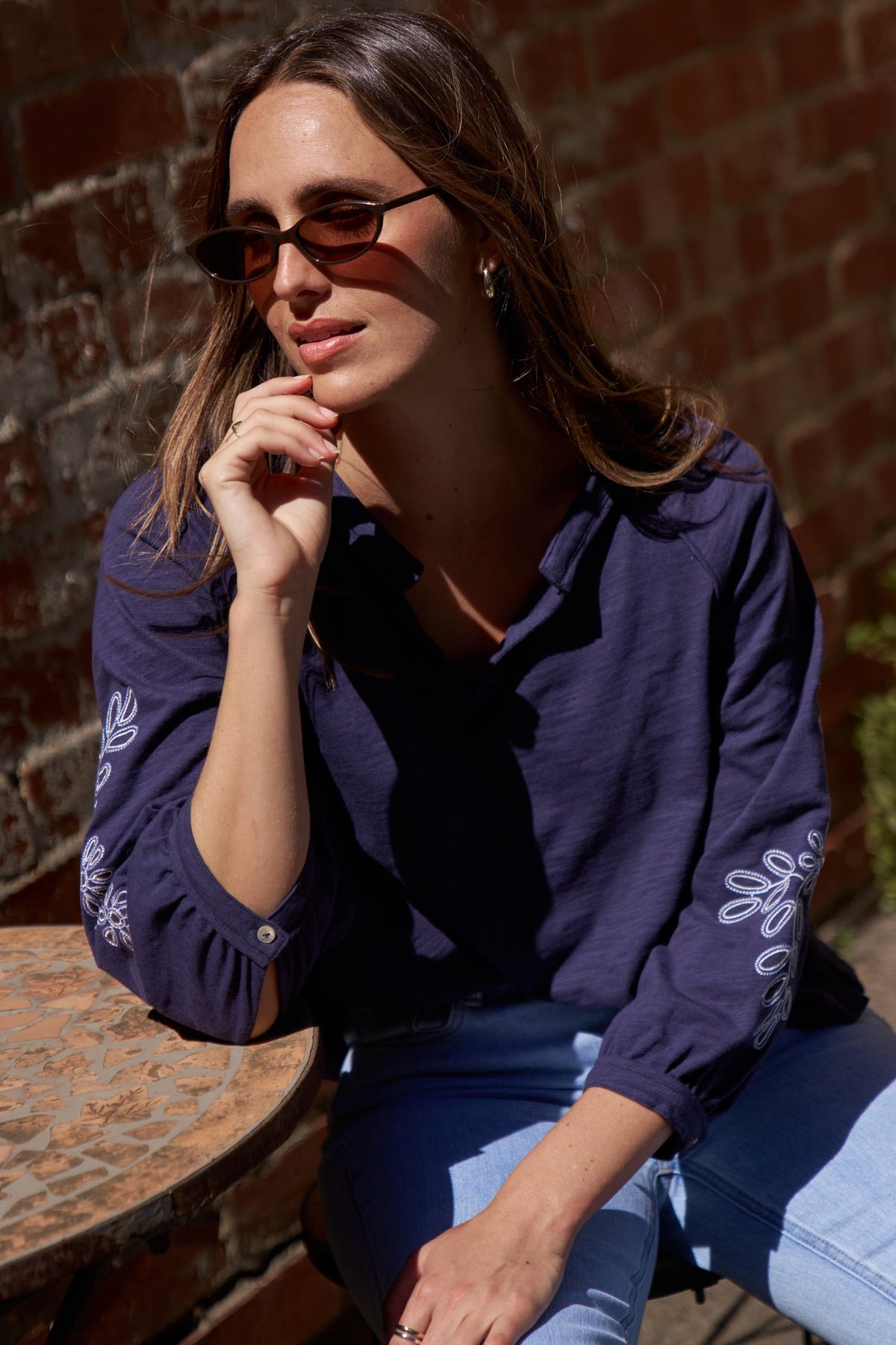 Kireina | Kimberley Top | Shadow Blue