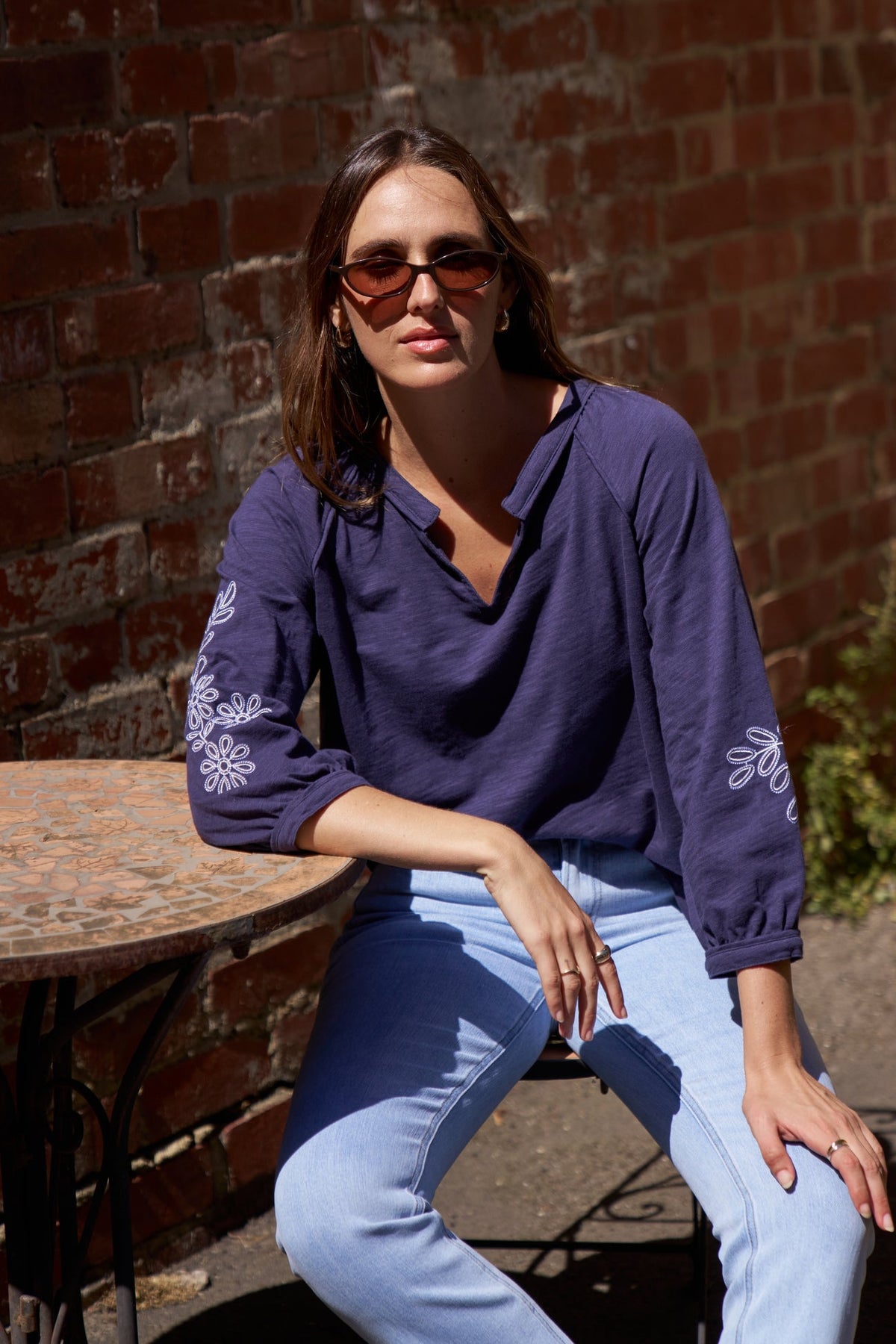 Kireina | Kimberley Top | Shadow Blue