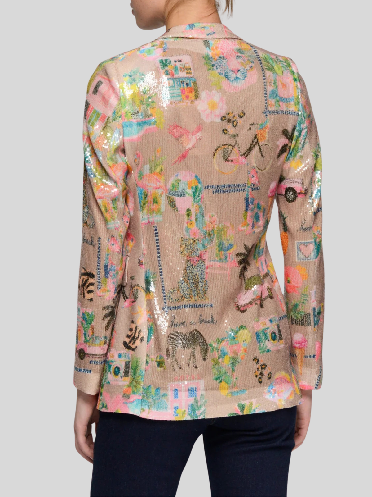Vilagallo | Andrea Jacket | Sequin Print
