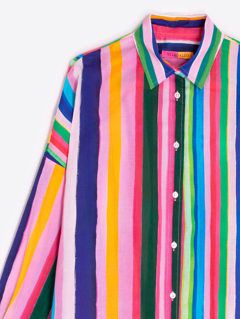 Vilagallo | Mia Shirt | Multicolour Stripes