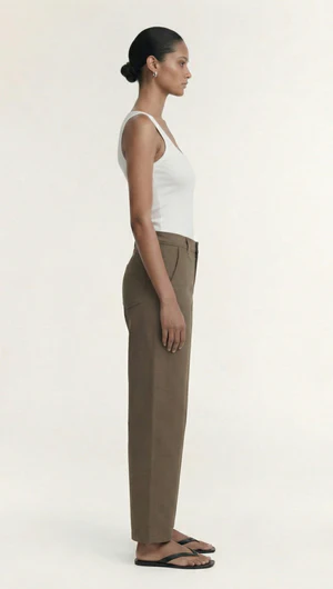 Staple The Label | Alto Barrell Leg Pant | Olive