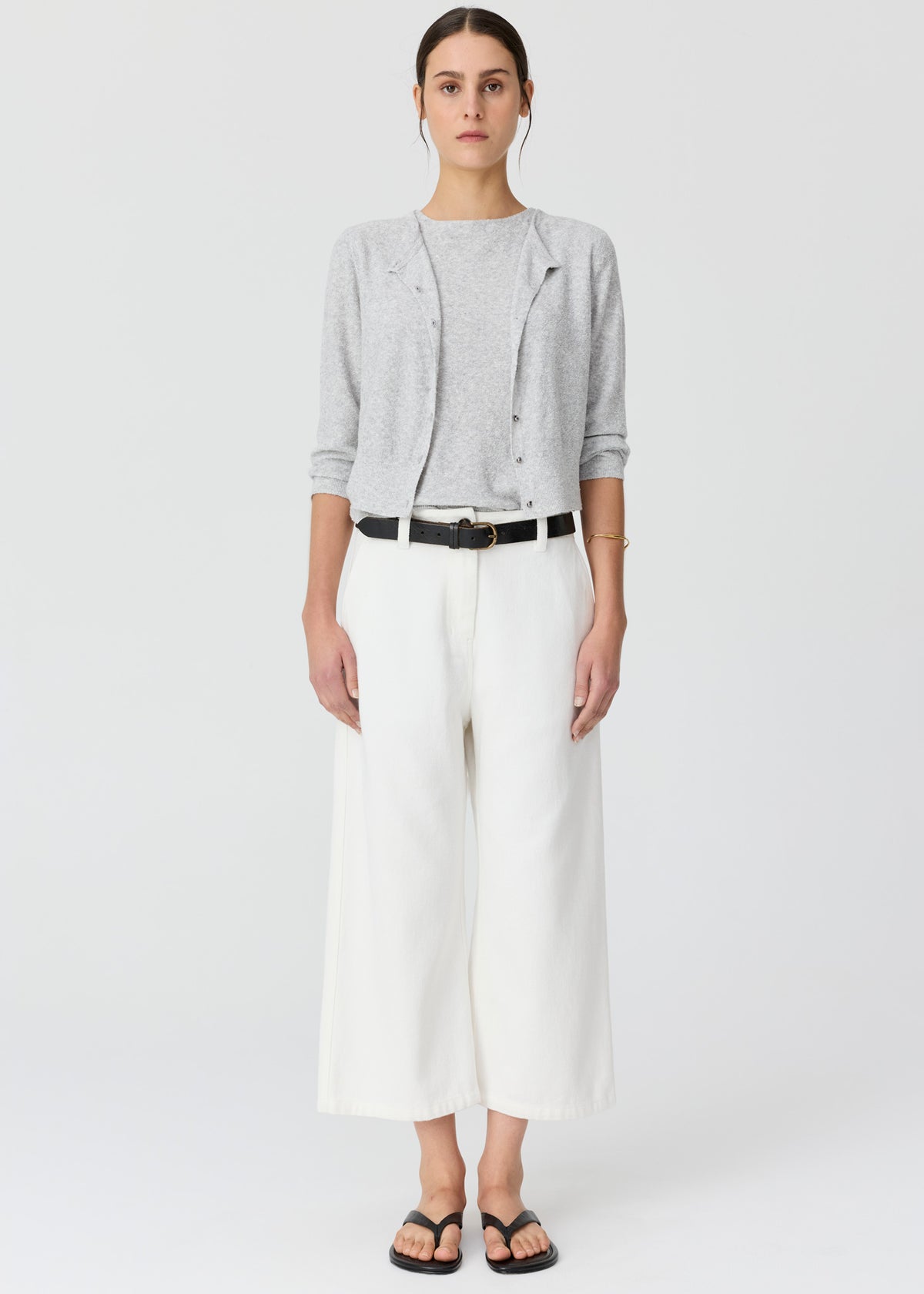 POL | Haven Lurex Cardigan With Lurex Back | Silver