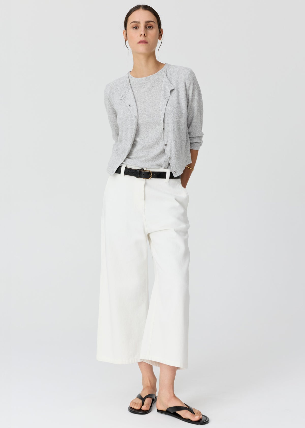 POL | Haven Lurex Cardigan With Lurex Back | Silver