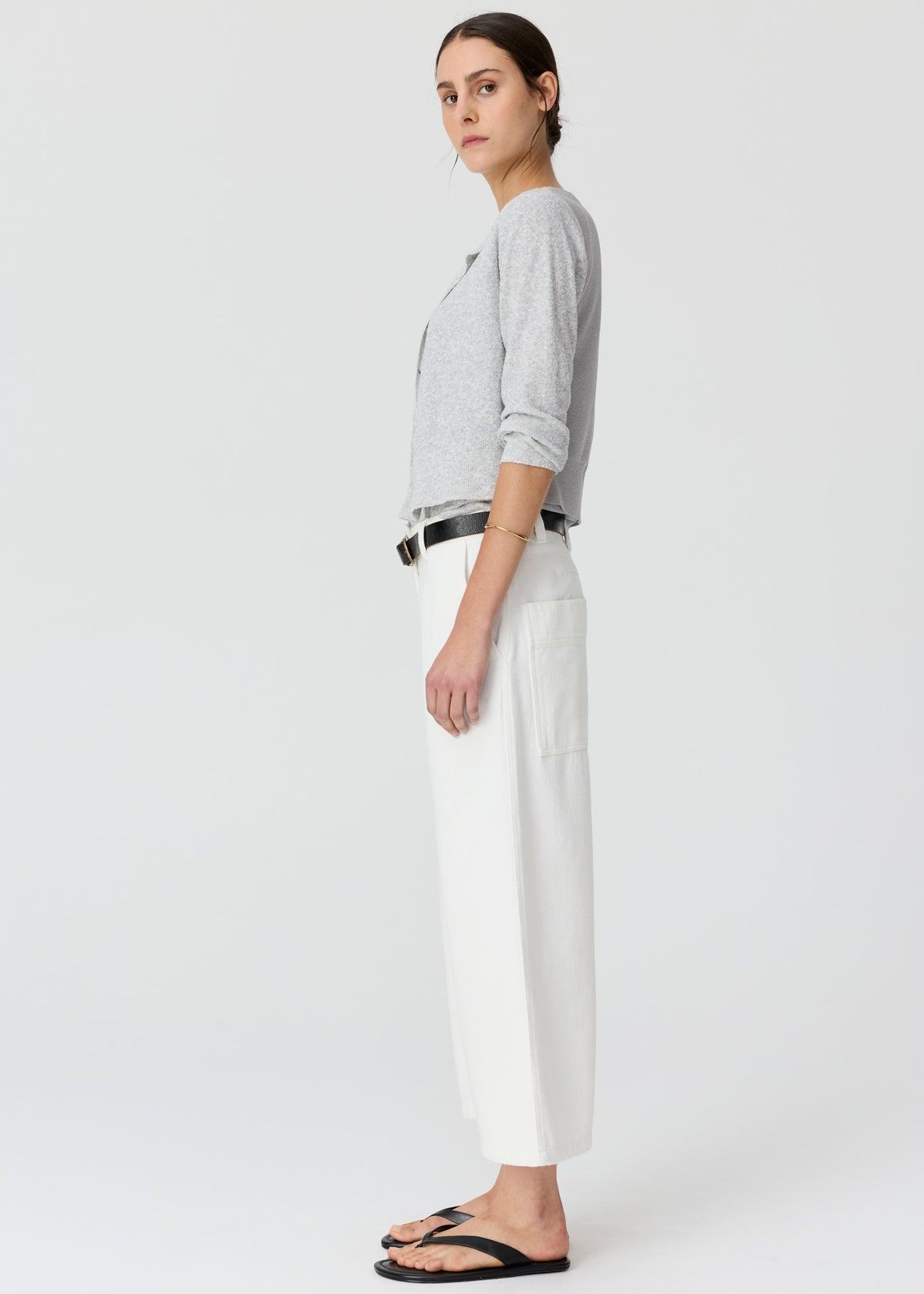 POL | Haven Lurex Cardigan With Lurex Back | Silver