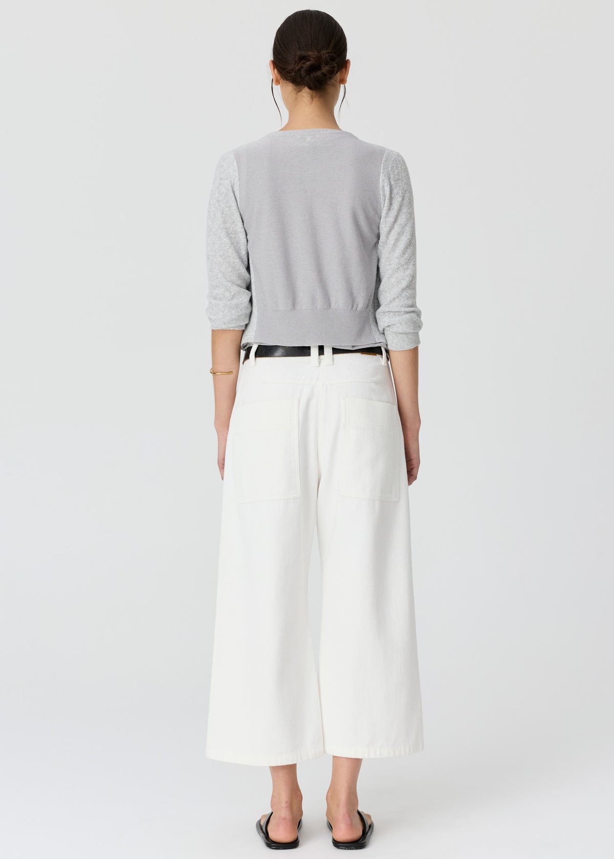 POL | Haven Lurex Cardigan With Lurex Back | Silver