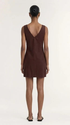 Staple The Label | Rhodes Mini Shift Dress | Chocolate