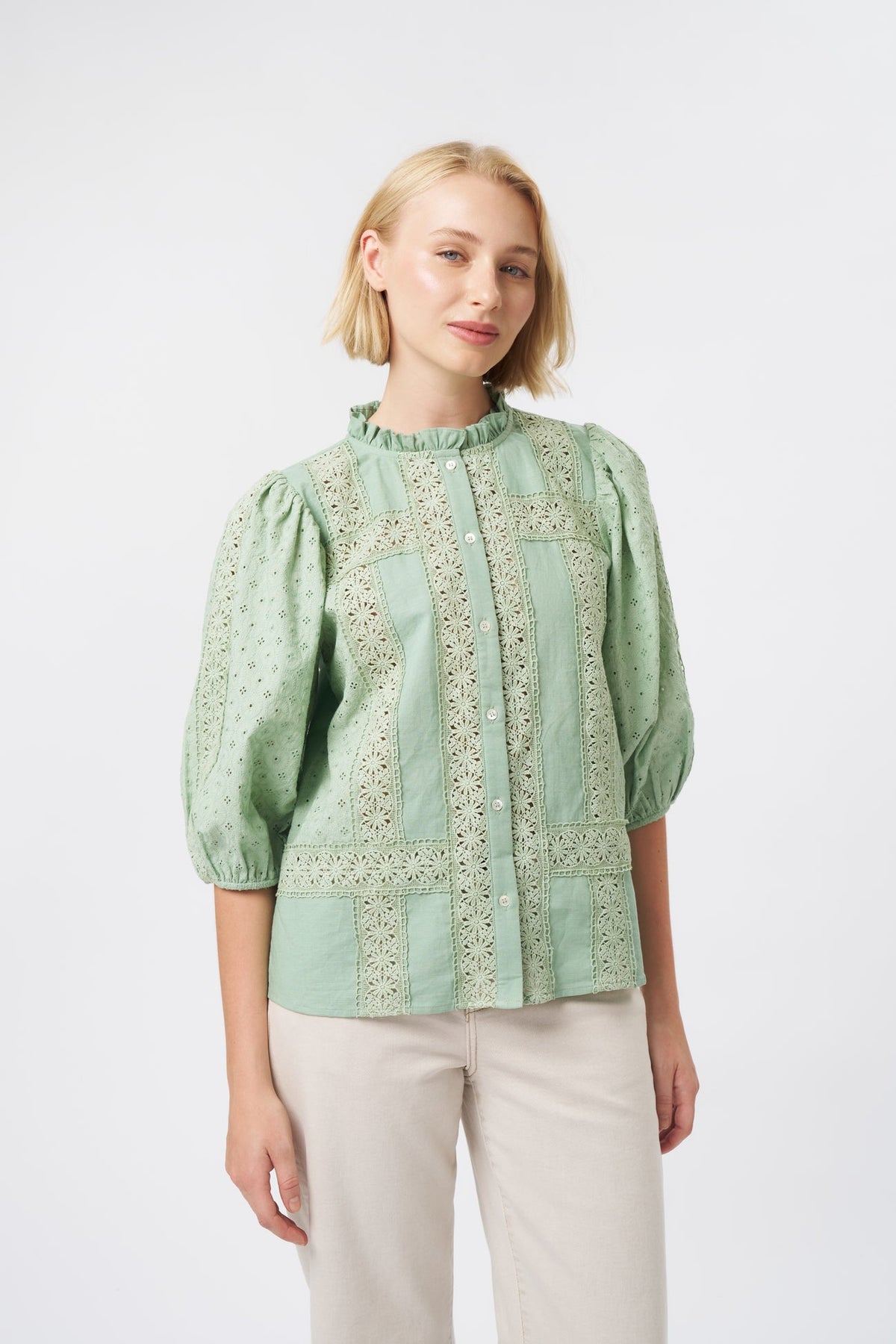 Kireina | Isabella Shirt | Grape Green