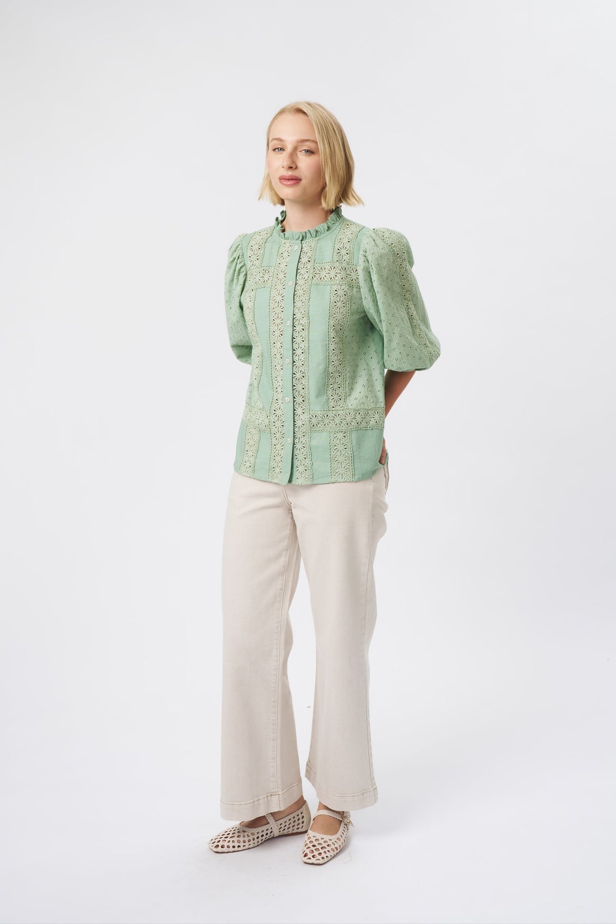 Kireina | Isabella Shirt | Grape Green