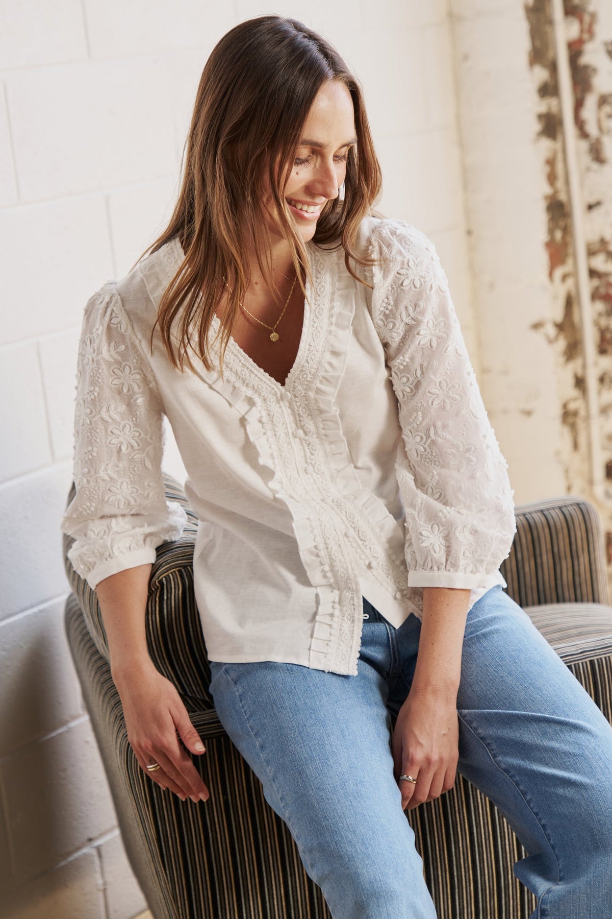 Kireina | Alicia Shirt | White