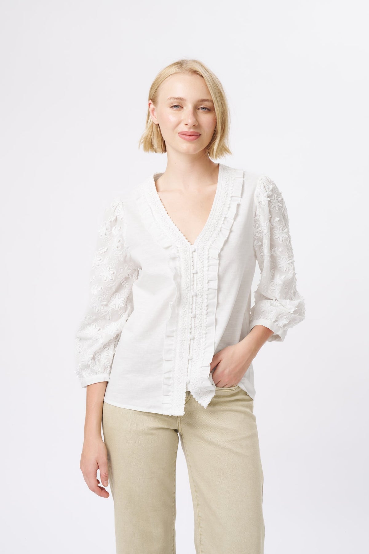 Kireina | Alicia Shirt | White