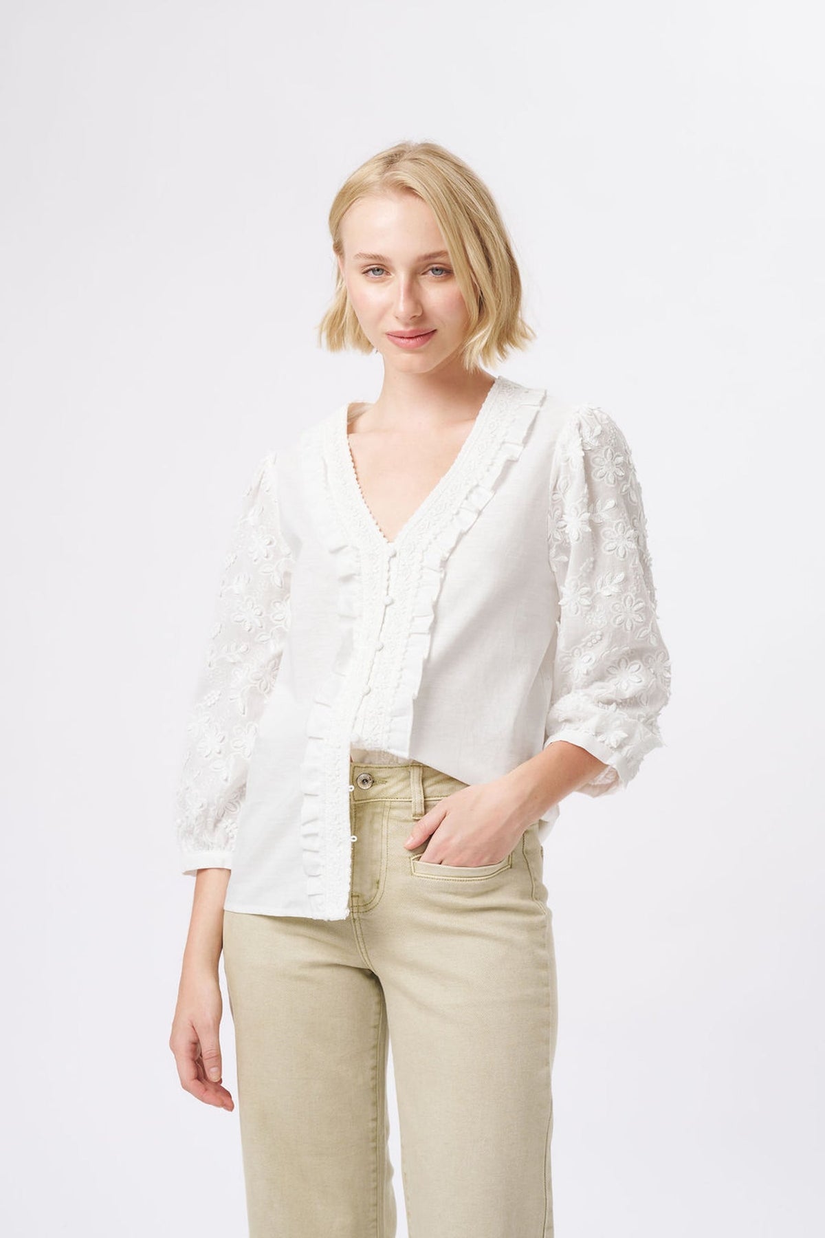 Kireina | Alicia Shirt | White