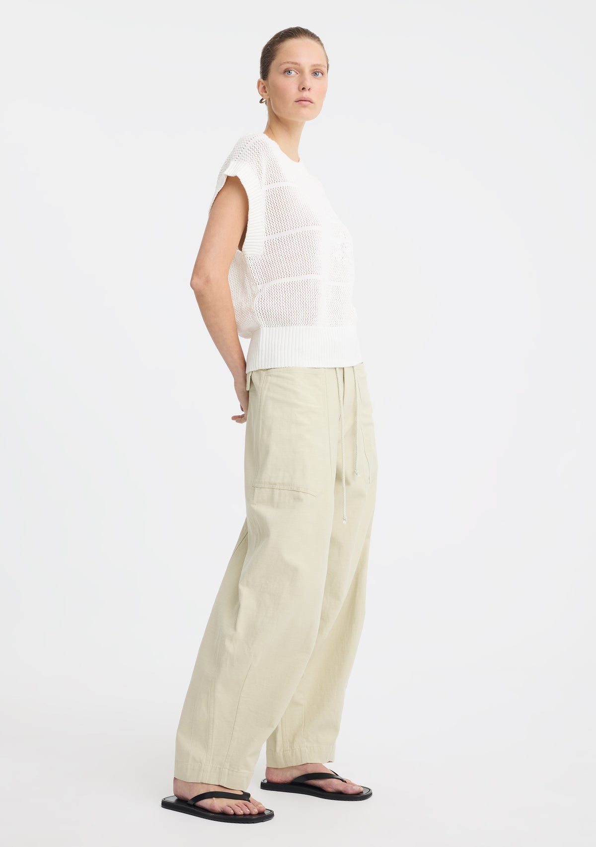 Morrison | Elira Knit Vest | White