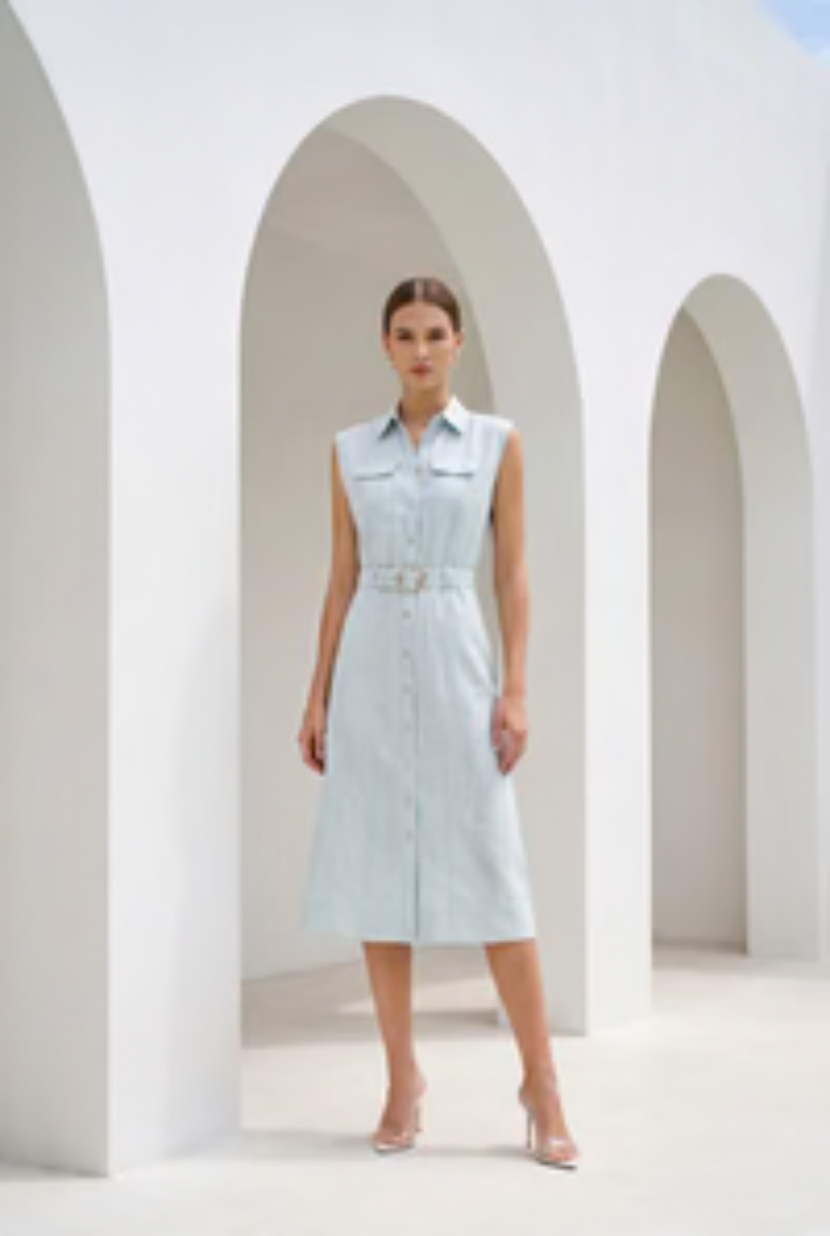 GDS | Bettina Sleeveless Dress | Pastel Blue