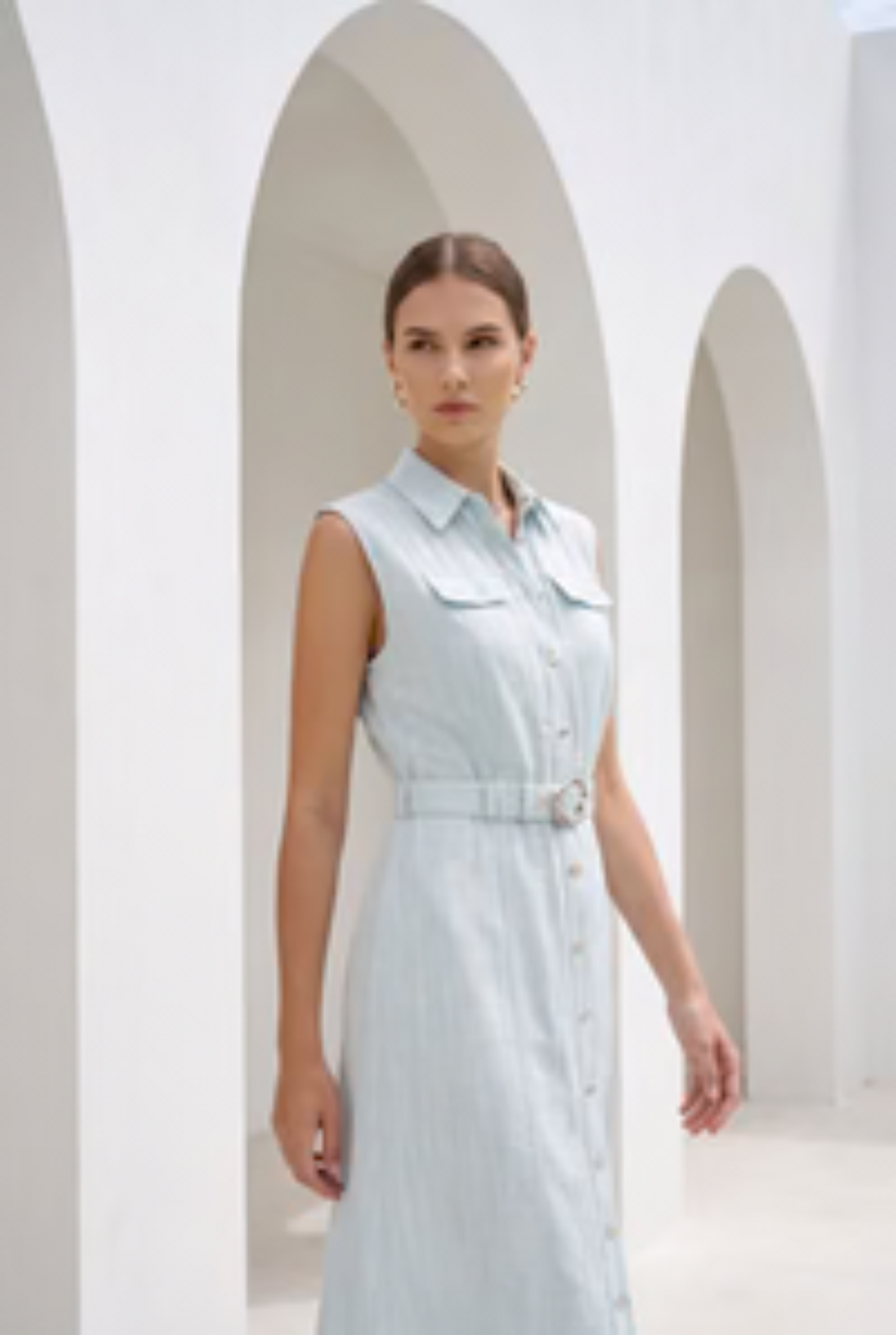 GDS | Bettina Sleeveless Dress | Pastel Blue