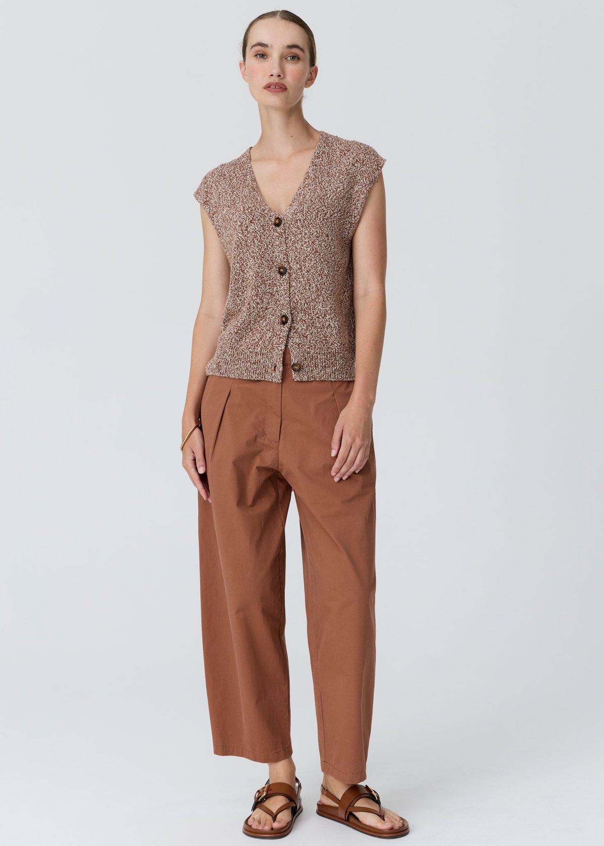 POL | Alma Barrel Pant | Toffee