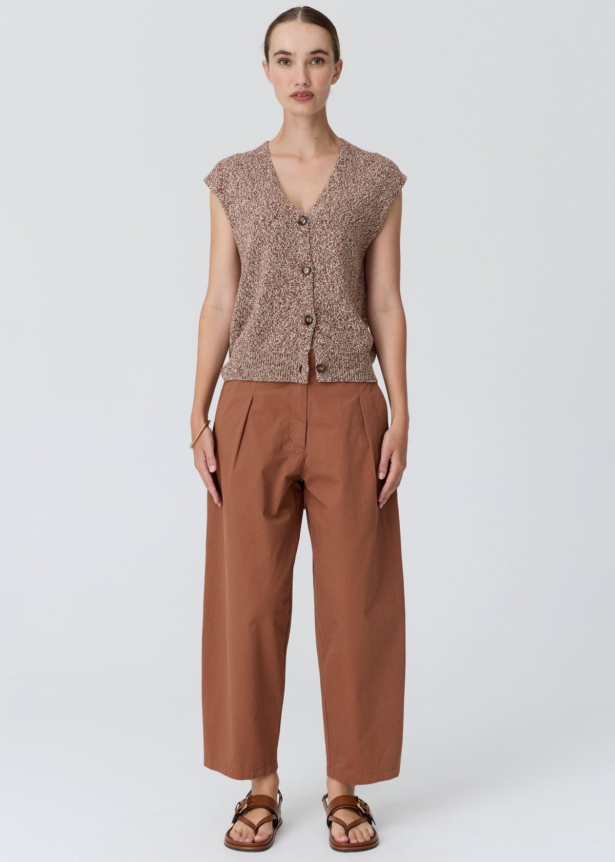 POL | Alma Barrel Pant | Toffee
