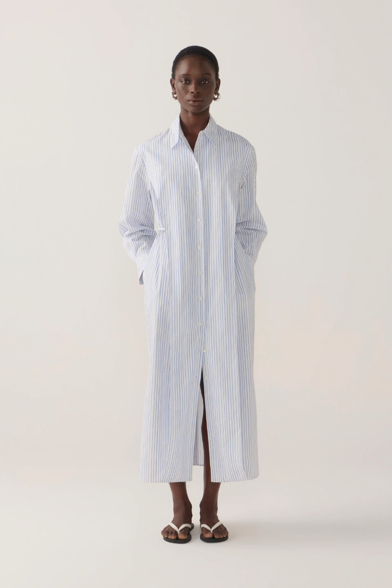 Foemina | Rumi Dress | Blue Double Stripe