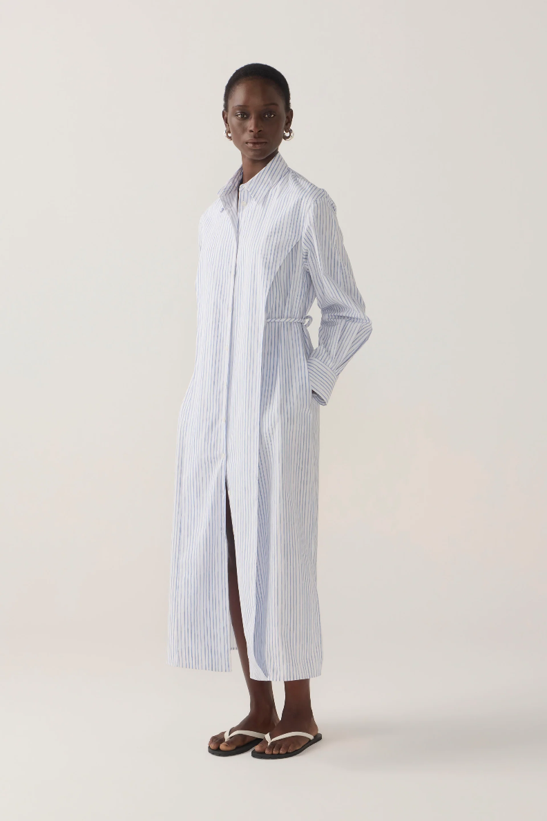 Foemina | Rumi Dress | Blue Double Stripe