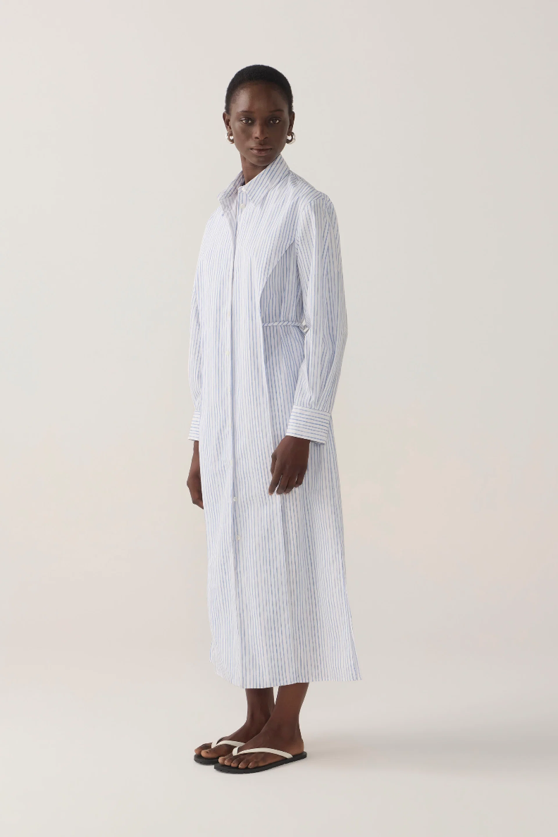 Foemina | Rumi Dress | Blue Double Stripe