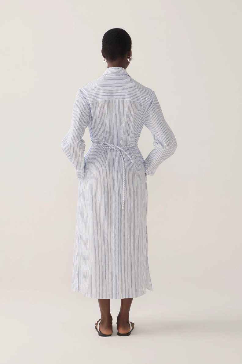 Foemina | Rumi Dress | Blue Double Stripe