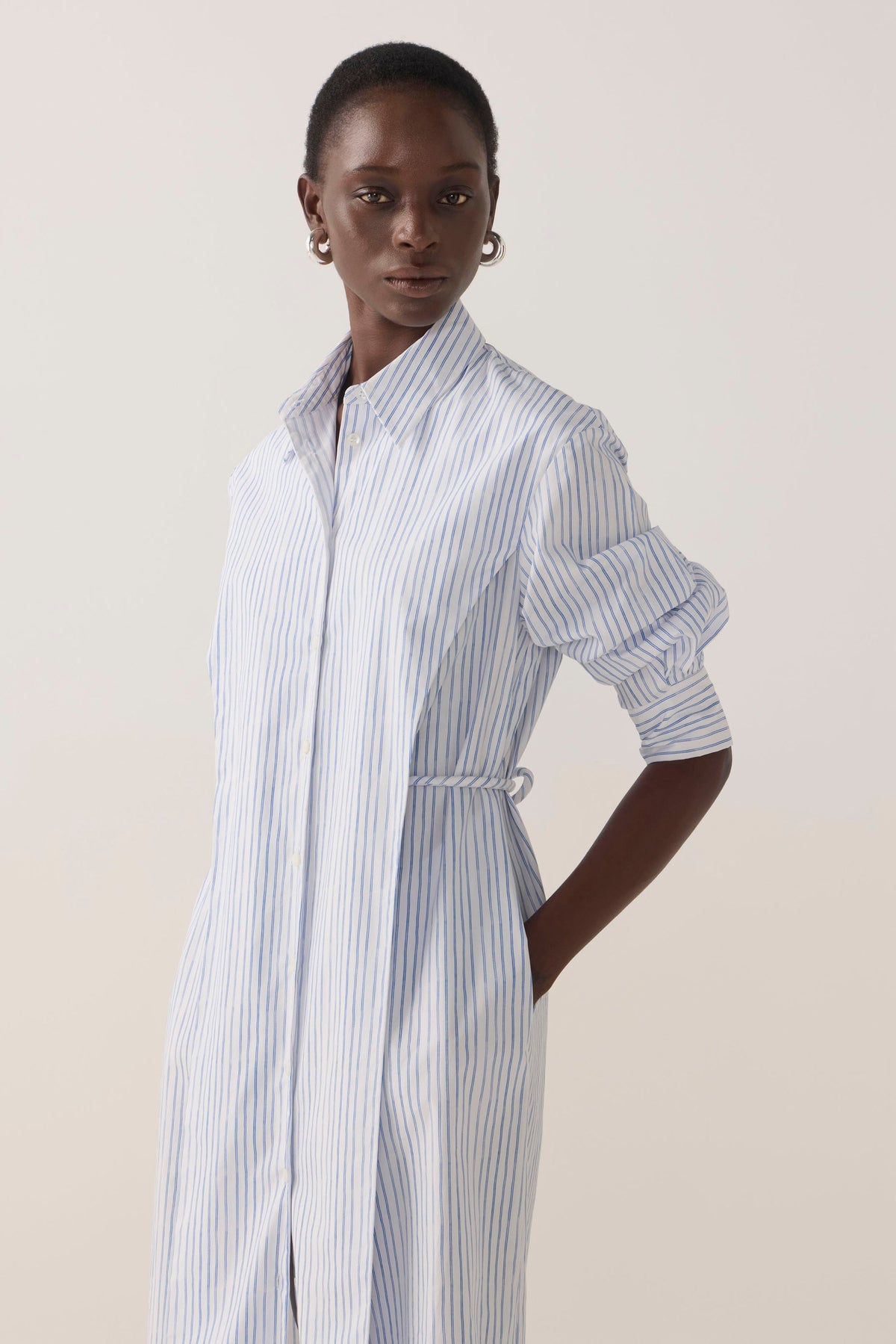 Foemina | Rumi Dress | Blue Double Stripe