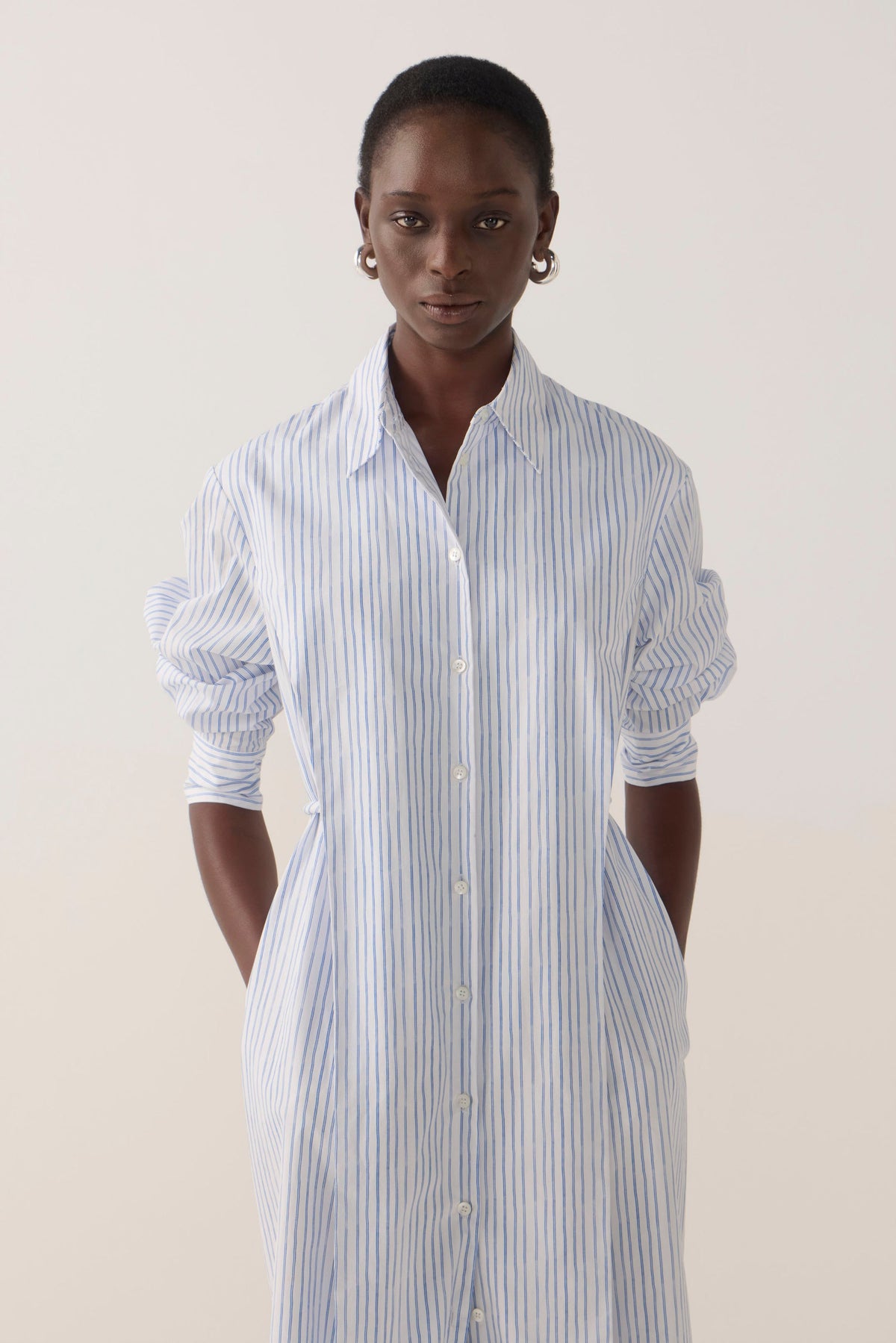 Foemina | Rumi Dress | Blue Double Stripe
