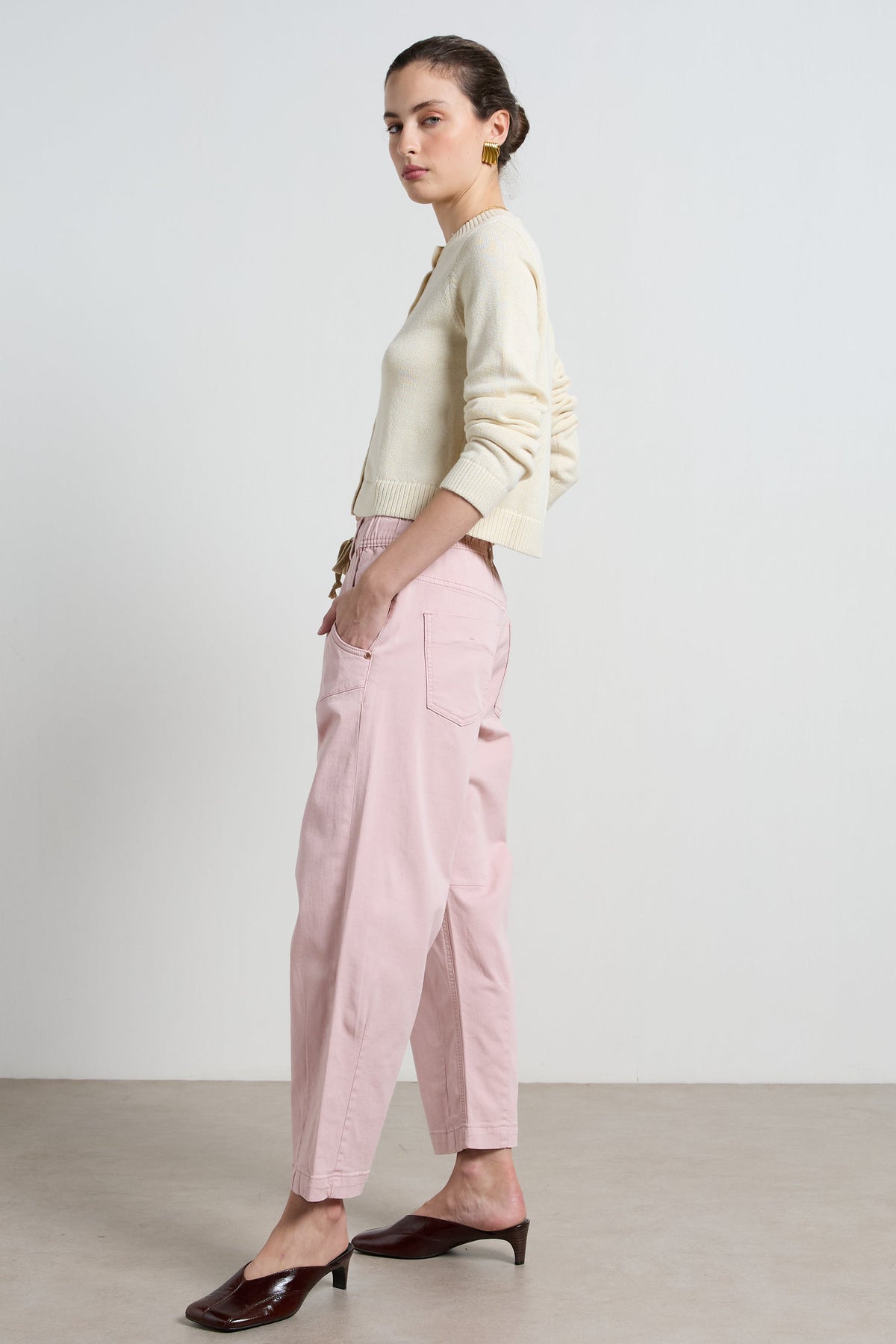 Dricoper | Active Barrel Jeans | Sea Pink