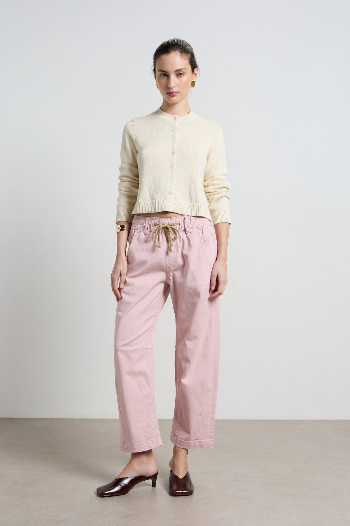 Dricoper | Active Barrel Jeans | Sea Pink