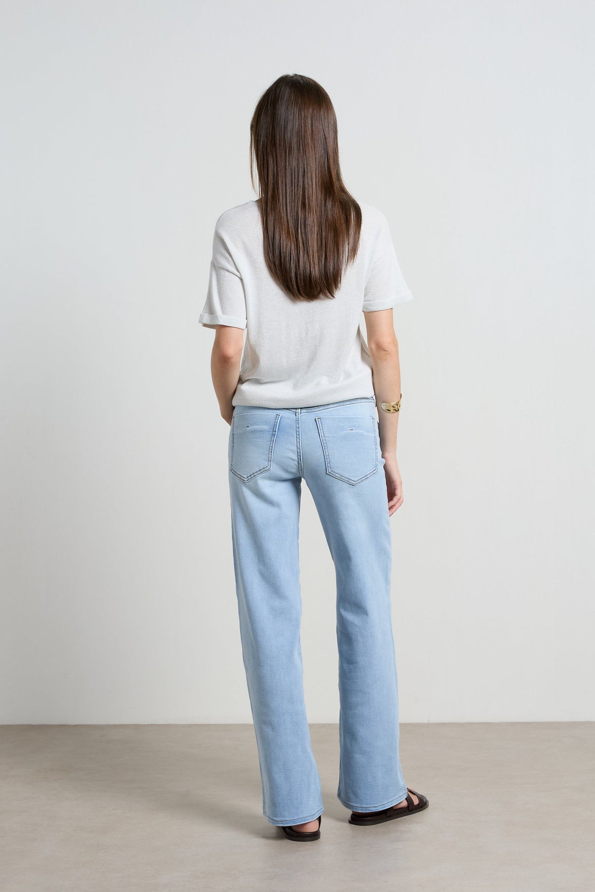Dricoper | Molly Mid Rise Straight Leg Jeans | Coastal Blue