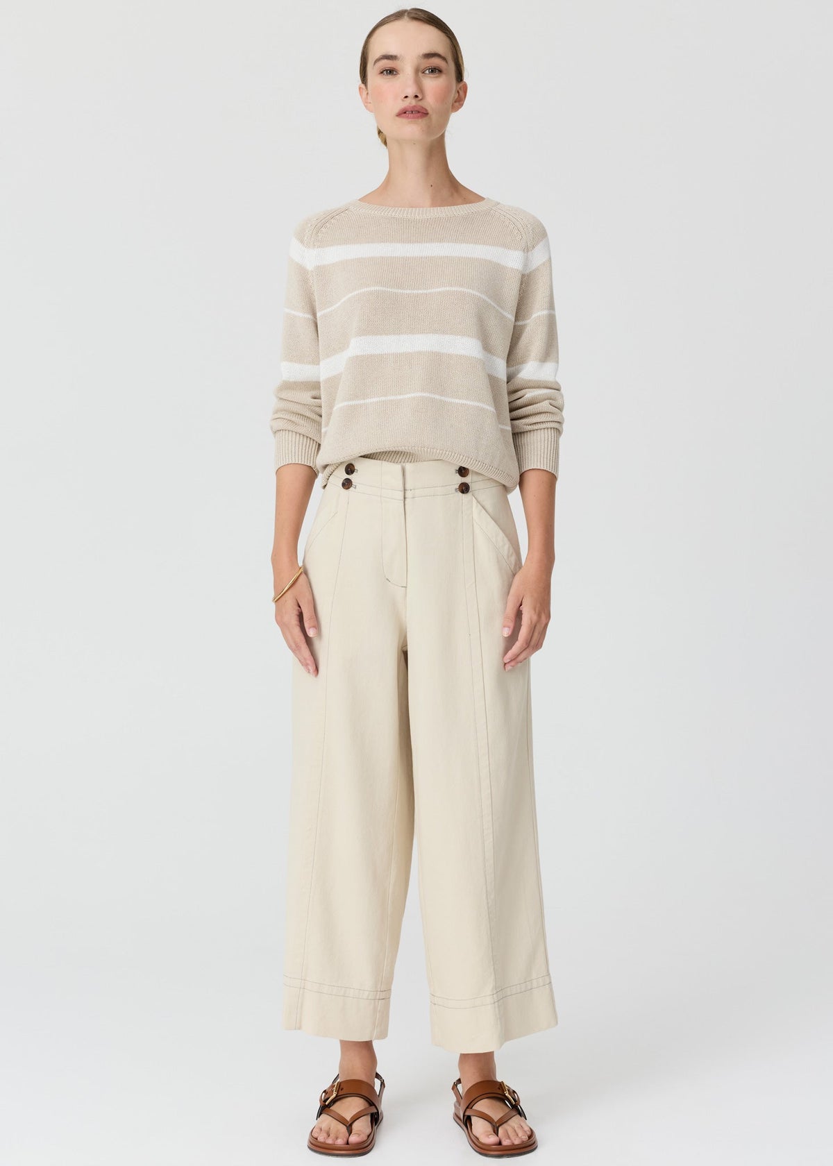 POL | Anise Crop Pant | Pebble
