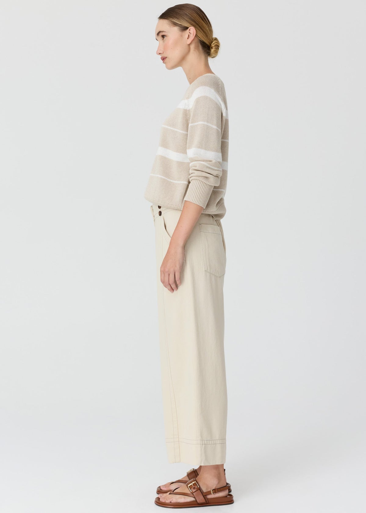 POL | Anise Crop Pant | Pebble