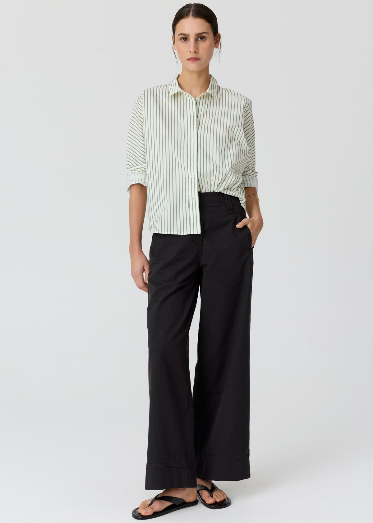 POL | Botanica Stripe Shirt | Botanica Print