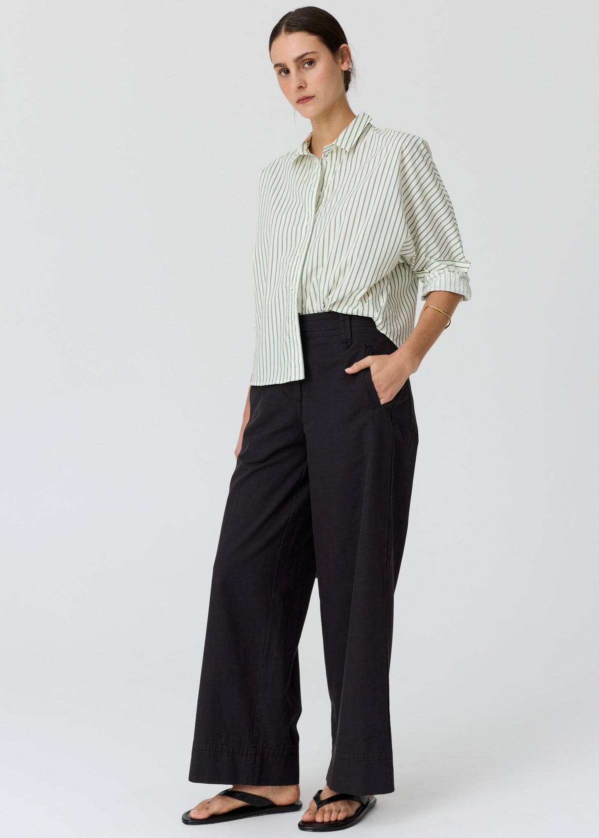POL | Botanica Stripe Shirt | Botanica Print