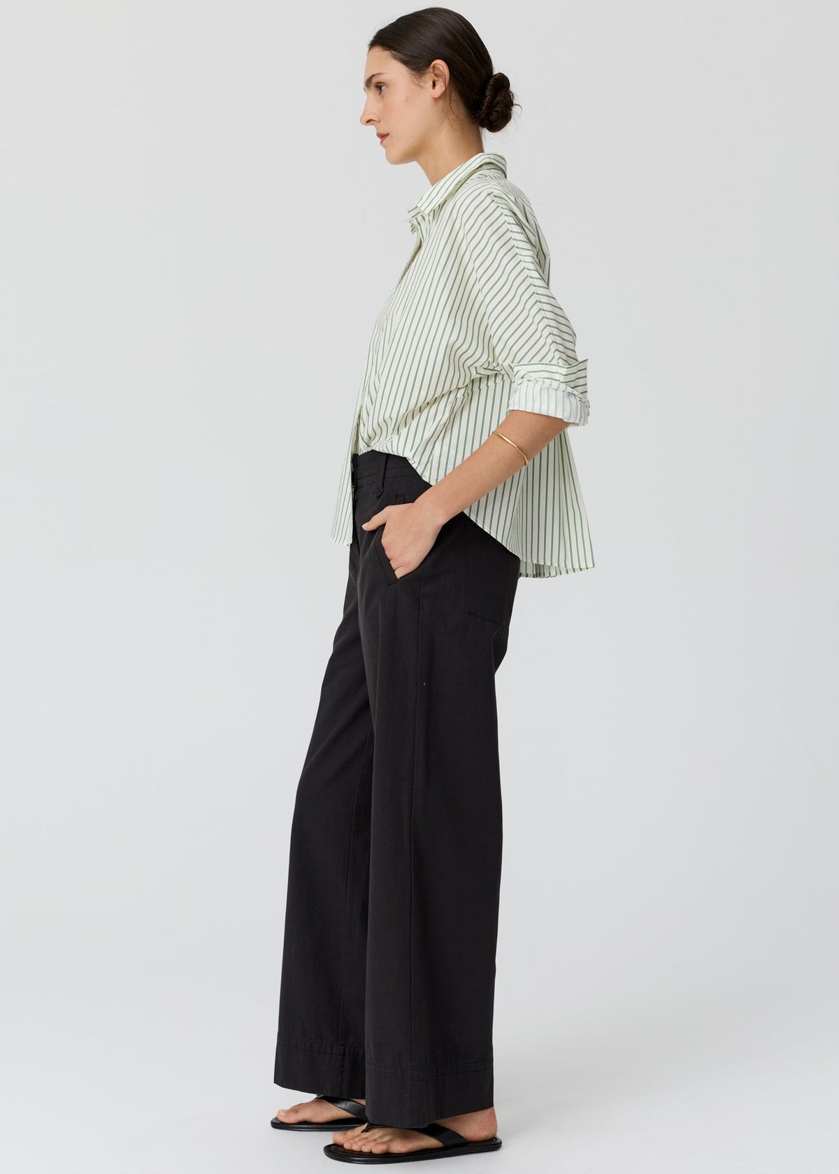 POL | Botanica Stripe Shirt | Botanica Print