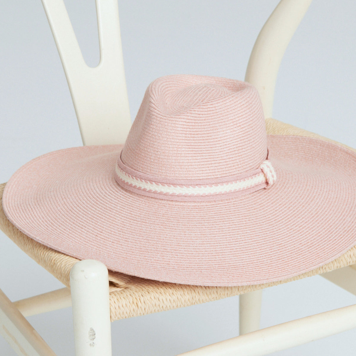 Canopy Bay | Peony Wide Brim Fedora | Blush