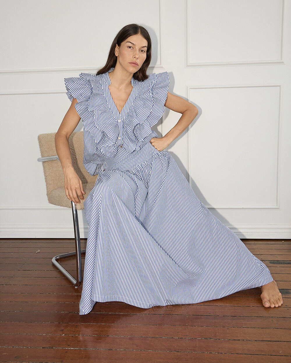 Arlington Milne | Grace Skirt | Stripe Cotton