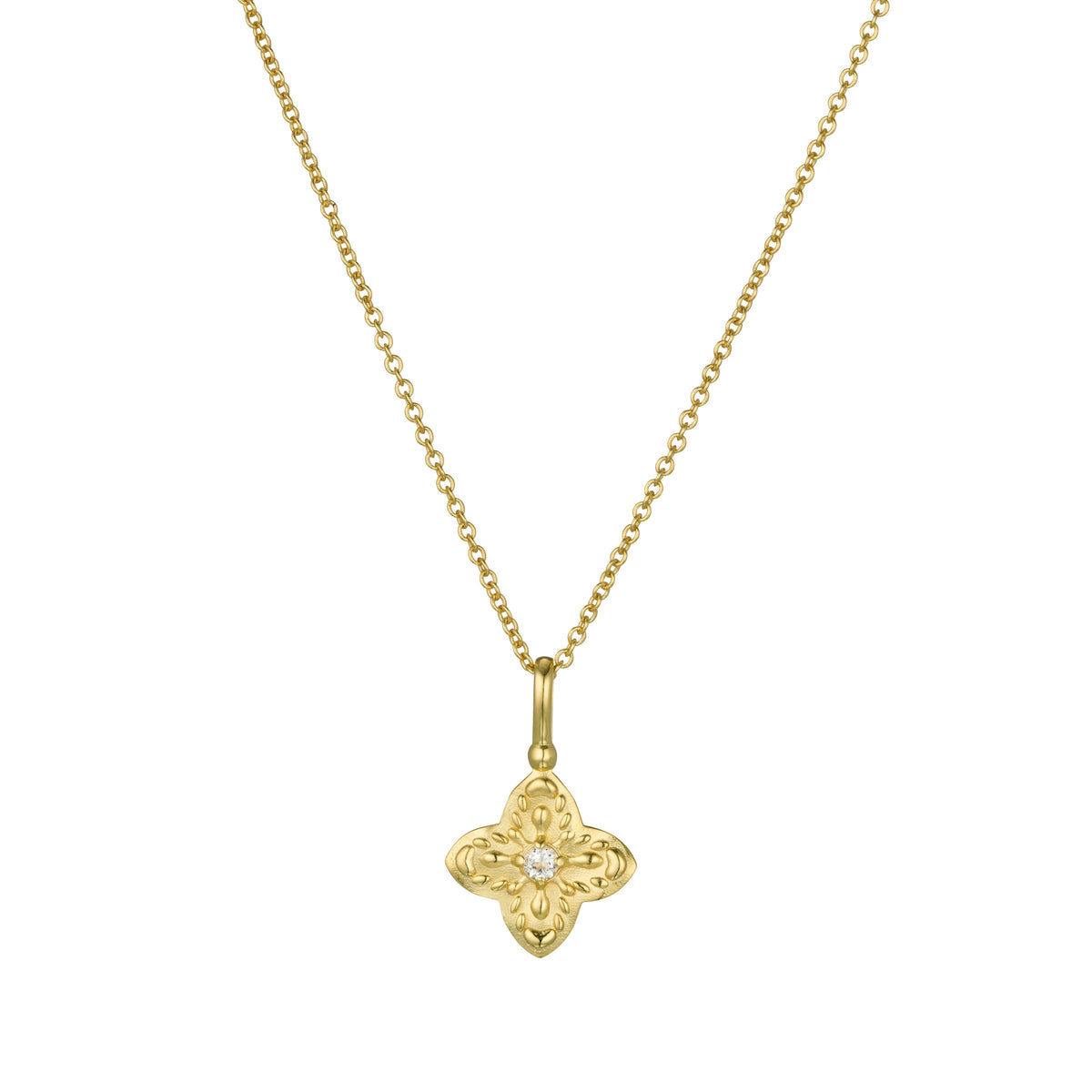 Murkani | Sahara Flower Necklace | 18KT Yellow Gold Plate