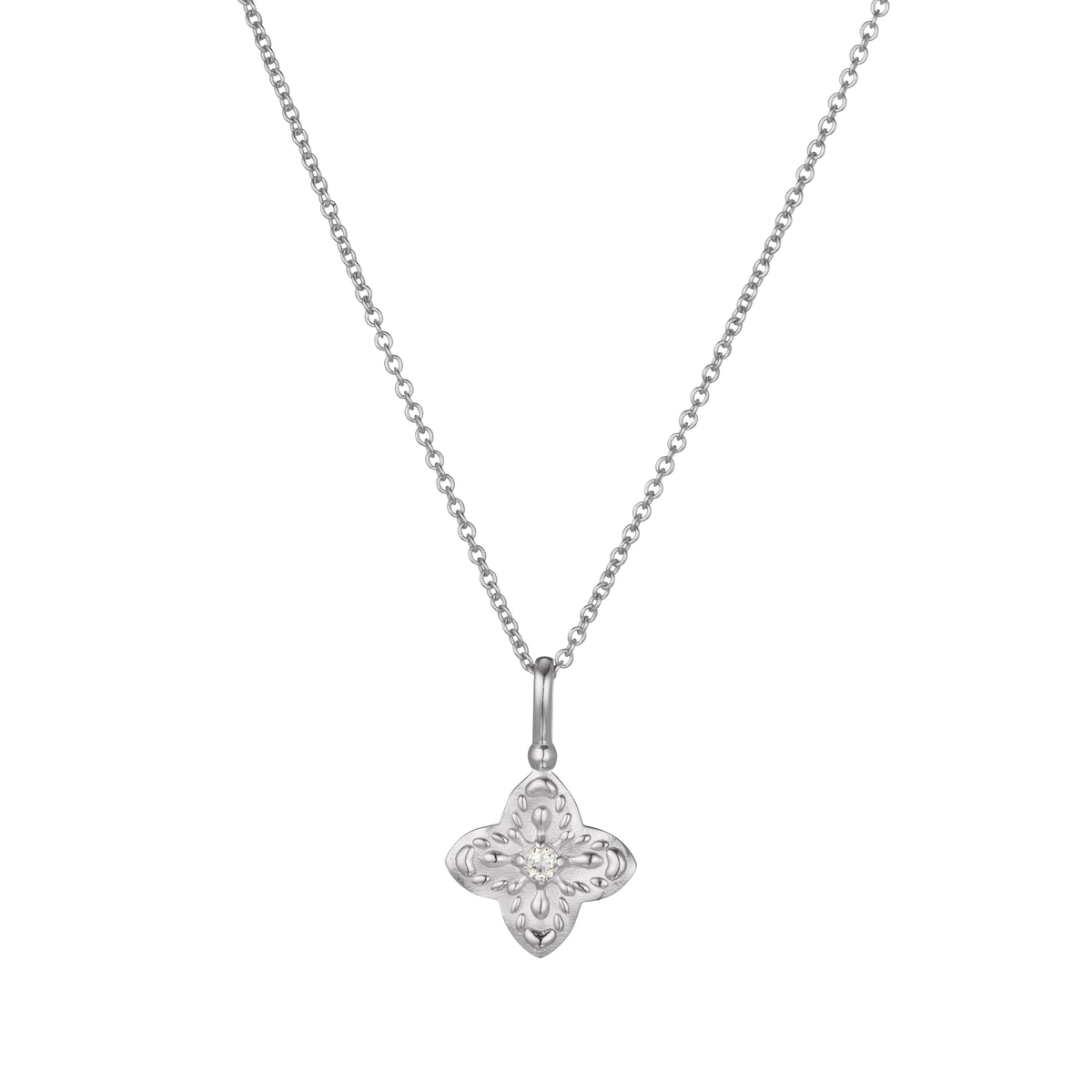Murkani | Sahara Flower Necklace | Sterling Silver