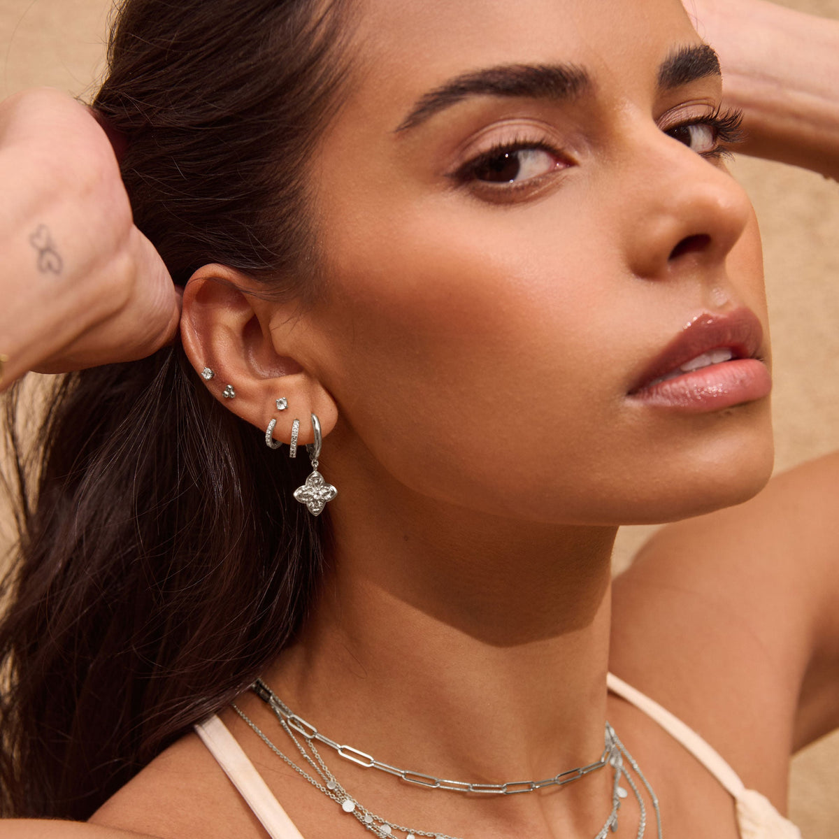 Murkani | Sahara Huggie | Sterling Silver