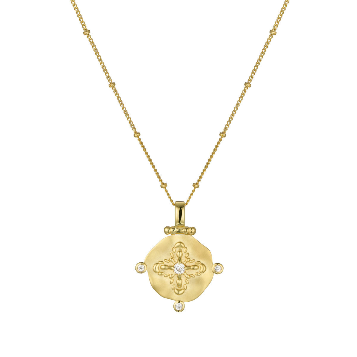 Murkani | Sahara Large Pendant Necklace | 18KT Yellow Gold Plate